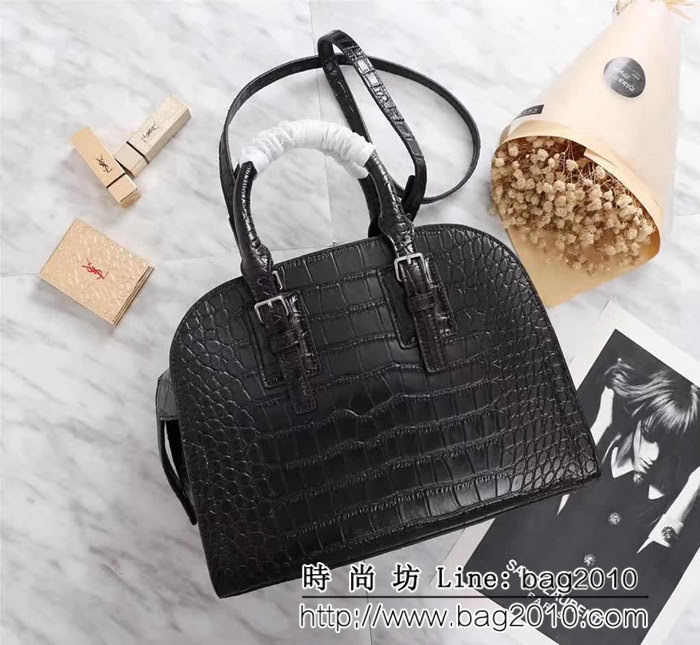 YSL聖羅蘭 新款 鱷魚紋油臘皮手提肩背包 59906 YAS1060